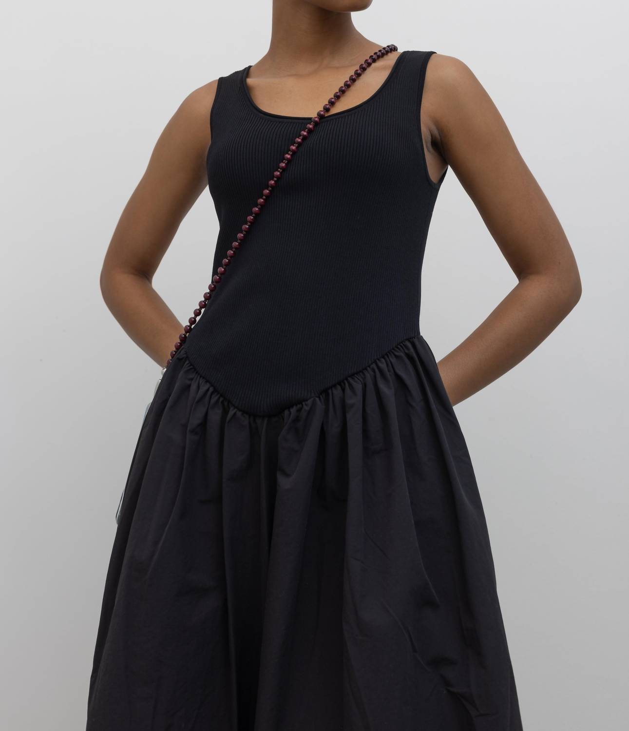 Collective - Ribbed Knit Full Maxi Dress