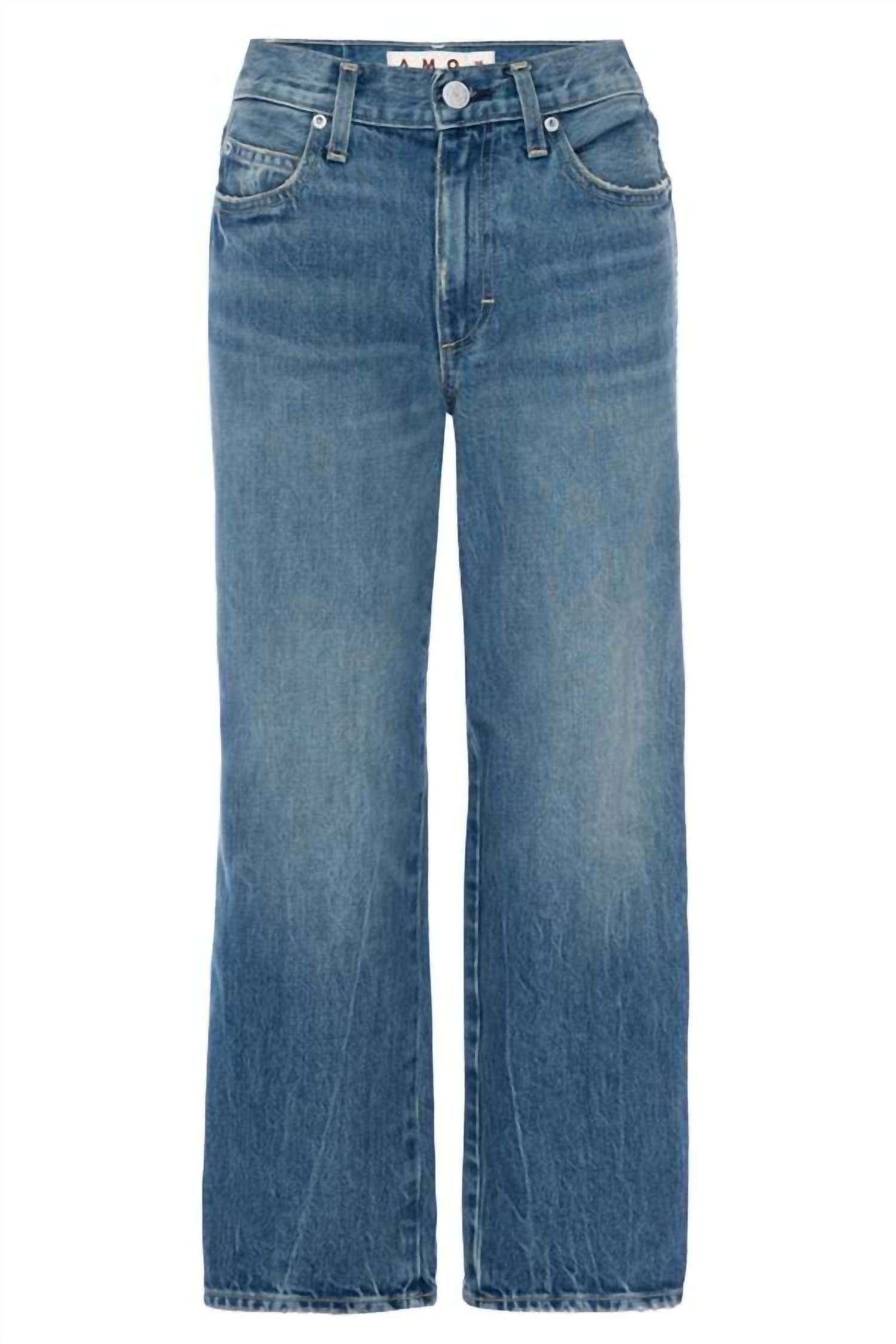 Amo - Billie Crop Wide Straight Leg Jean