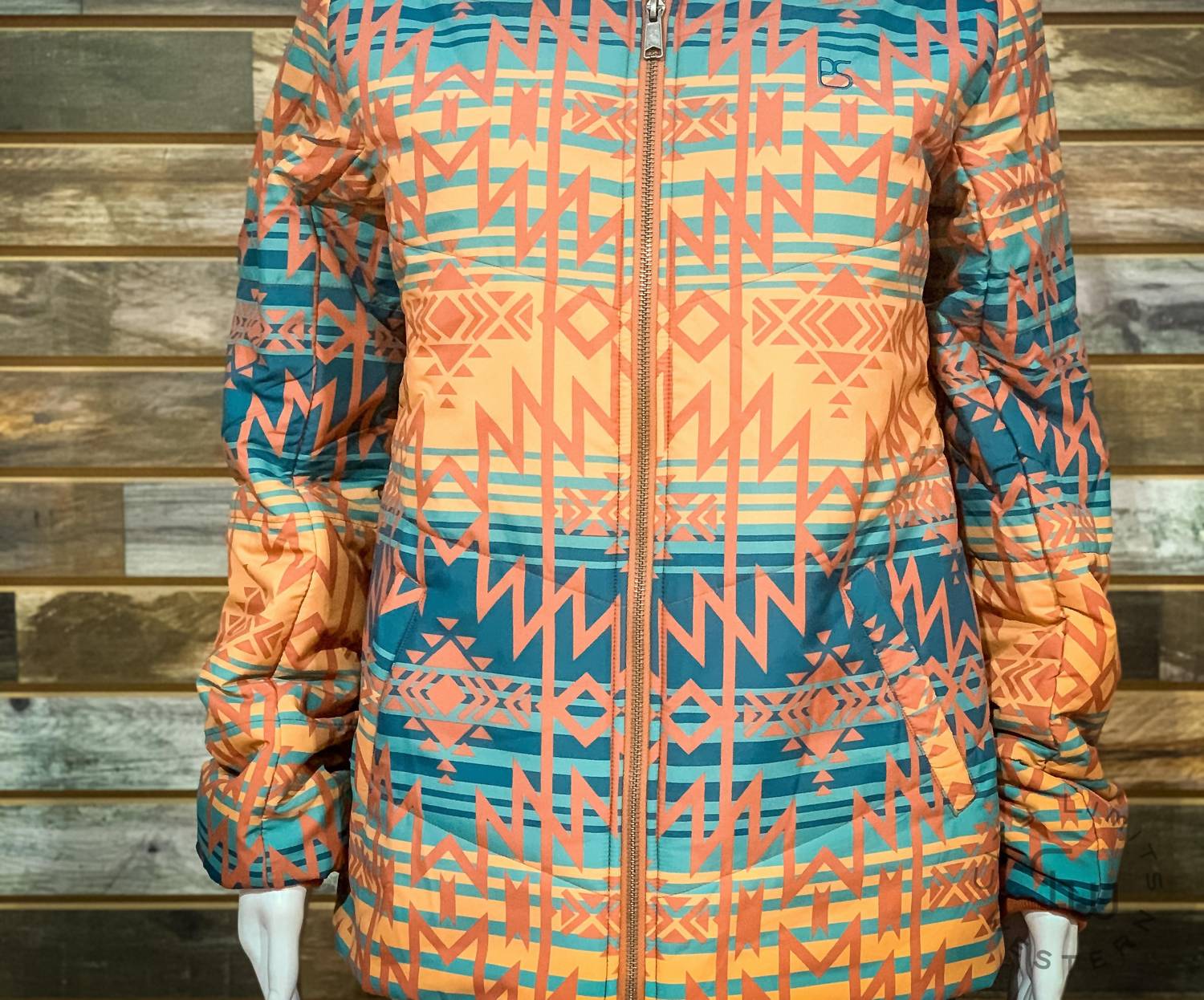 Rock & Roll Denim - Women's Aztec Puffer Jacket