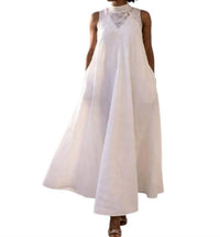 Step in Style Lace & Legacy Maxi Dress in style lace legacy maxi dress in denim white - women's dress