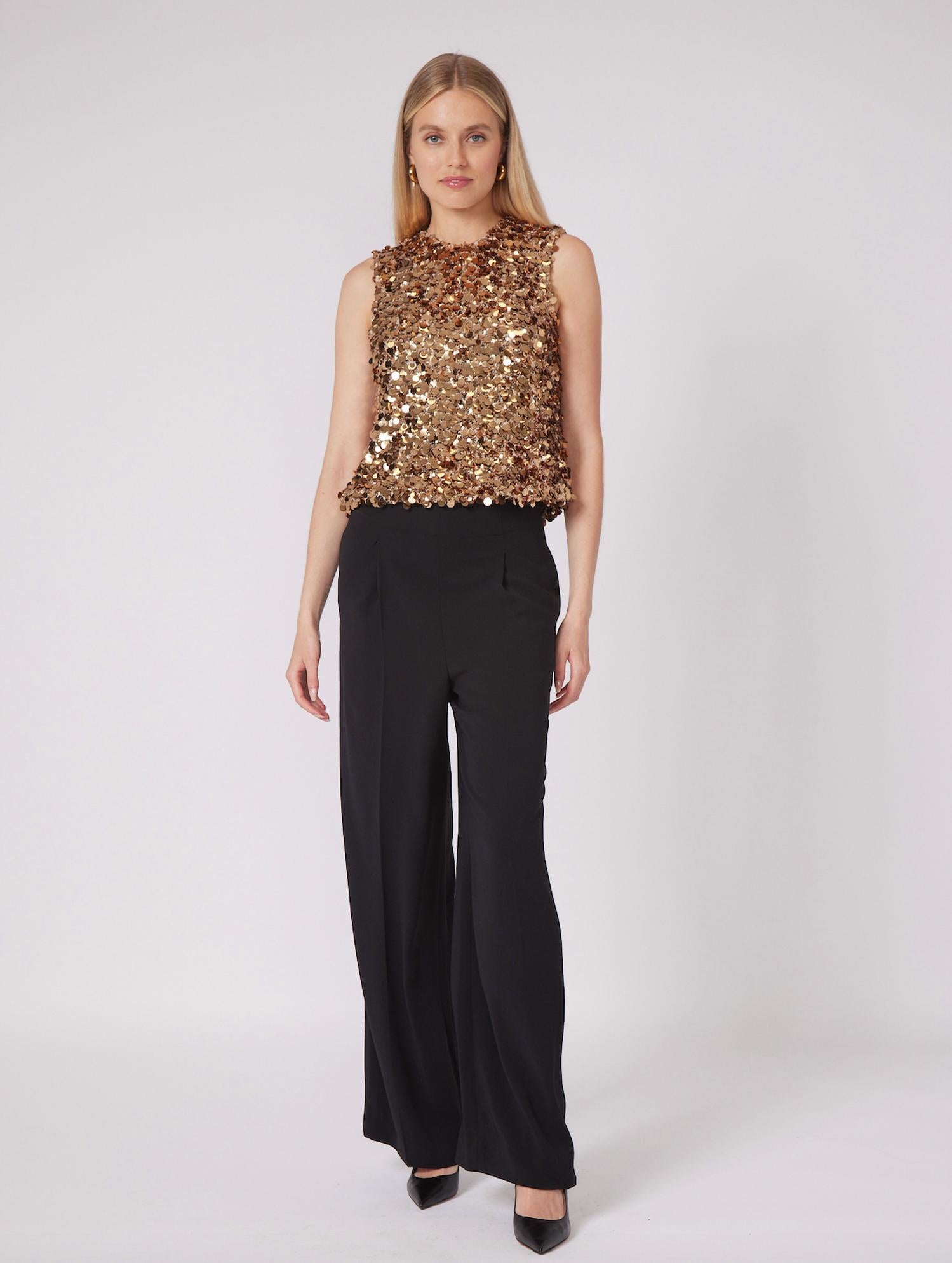 Gilner Farrar - Sleeveless Piper Sequin Top