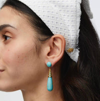 Lele Sadoughi - Women's Sky Gold Cage Drop Earrings