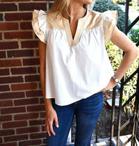 Strut & Bolt - Marah Ruffle Sleeve Top