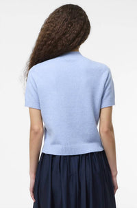 French Connection - Vhari Recycled Knit Mock Neck Short Sleeve Top
