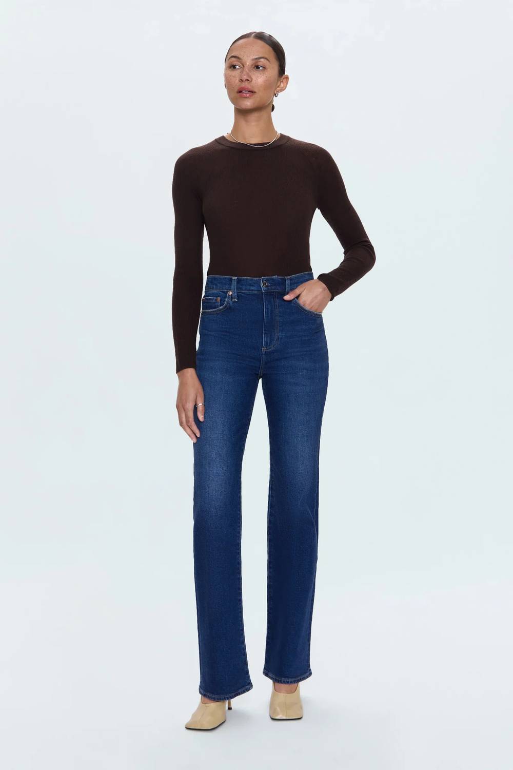 Pistola - Evie High Rise Slim Boot Cut Jeans