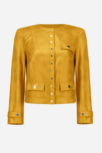 Joseph Ribkoff - Foiled Faux Suede Jacket