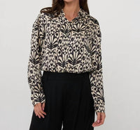 Esqualo - Blyra Oversized City Sign Blouse