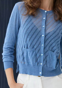 Autumn Cashmere - Cropped Diagonal Cardigan