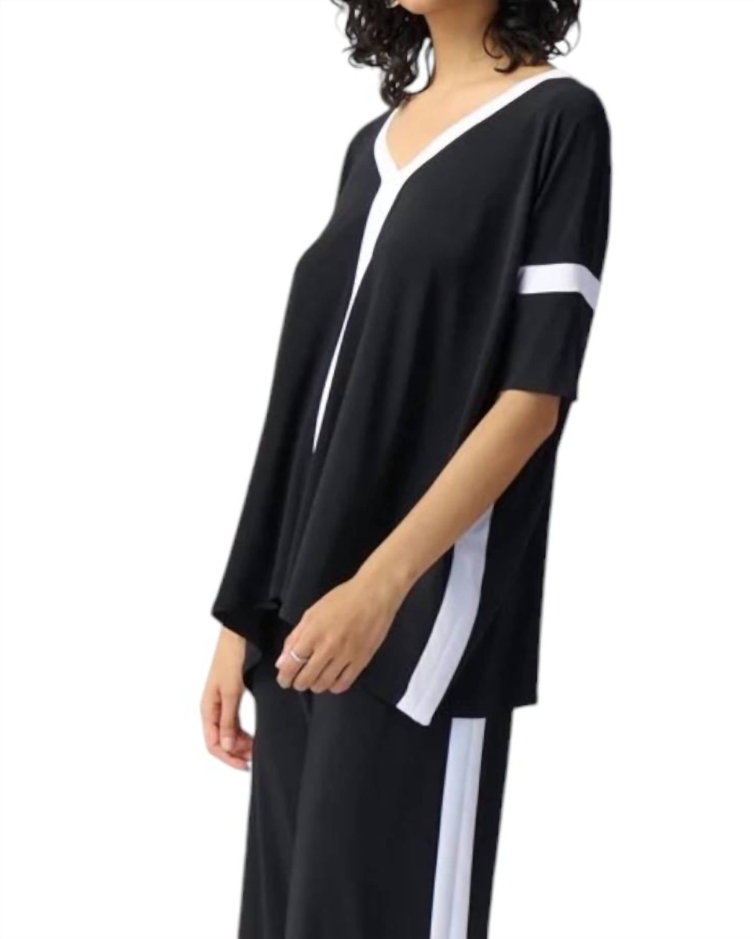 Joseph Ribkoff - Silky Knit Color Block Top
