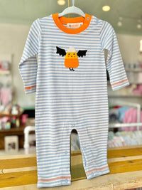 Luigi Kids Kids Candy Corn Bat Playsuit in white - kids' item