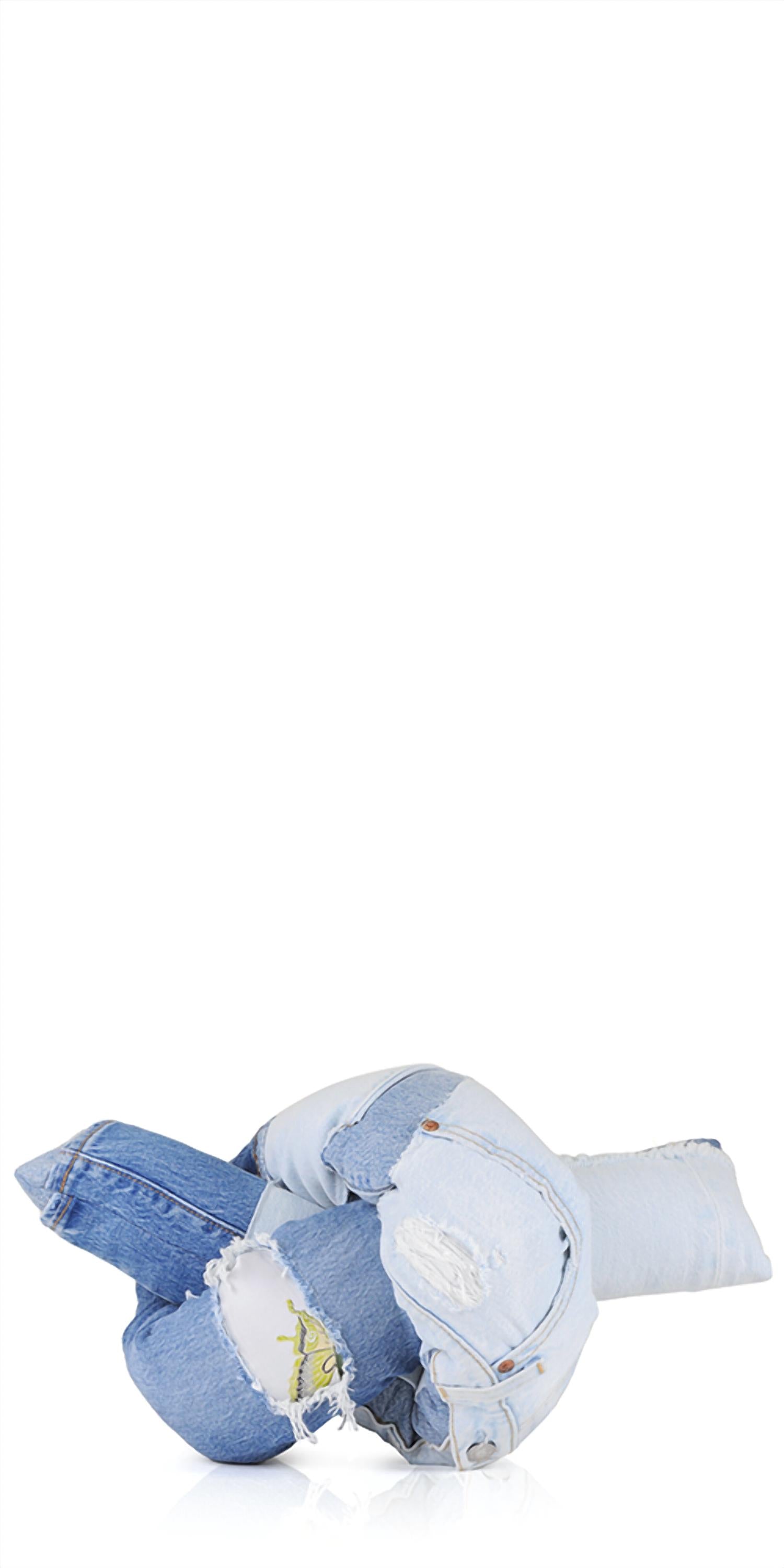 Jiu Jie Decor - Denim Baby Knot Pillow Iii
