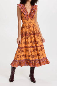 Love The Label - Azalea Ruffled Midi Dress