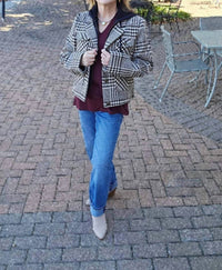 Charlie B - Plaid Attitude Hoodie Jacket