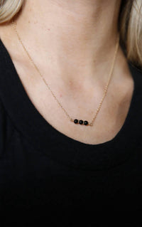 Able - Onyx Trio Necklace