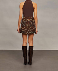 Amur - Kathy Sheer Silk Mini Skirt