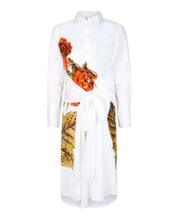 Salvatore Ferragamo - Botanical Print Shirt Dress