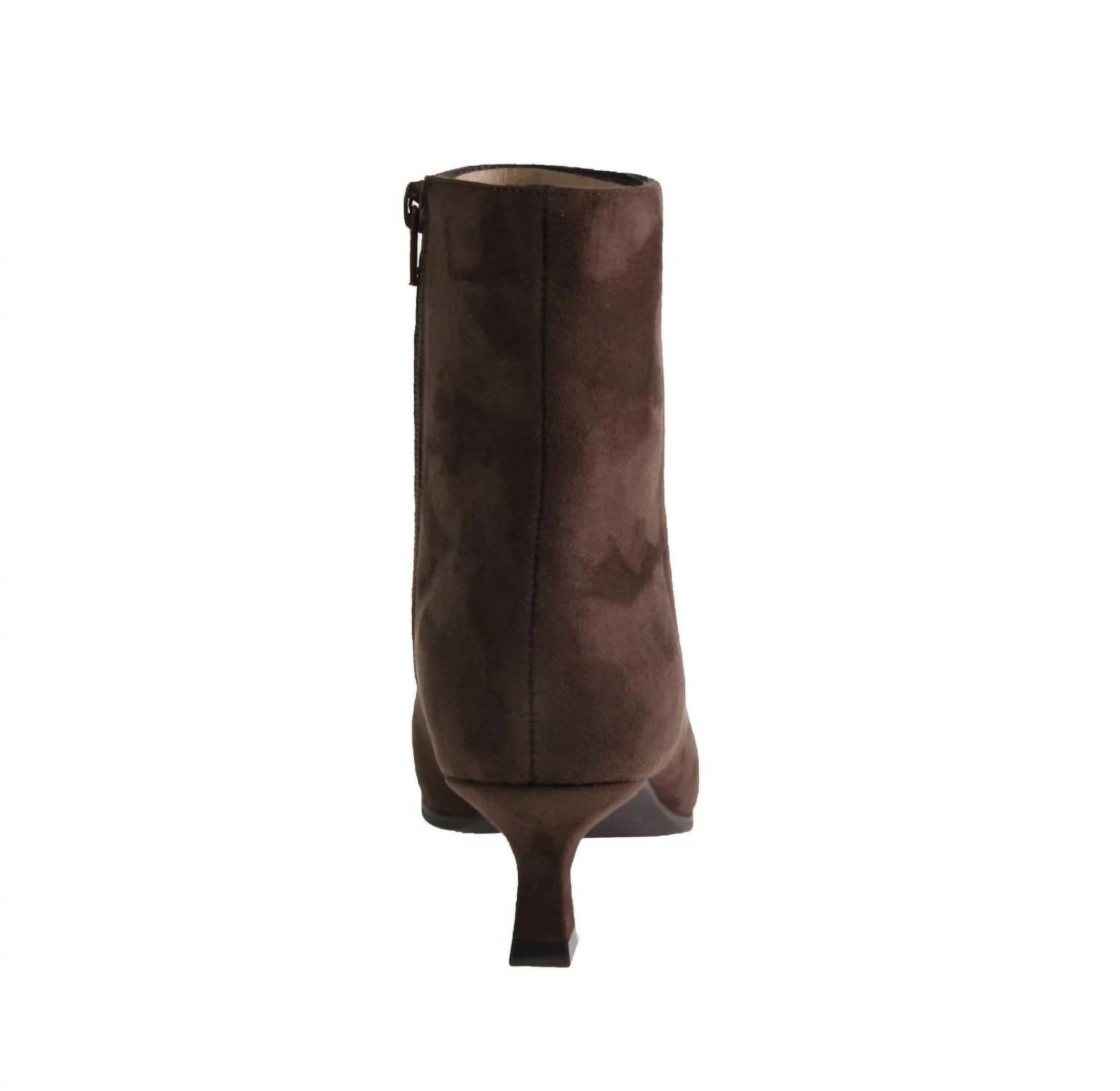 CHINESE LAUNDRY Women's Novalie Kitten Heel Bootie in brown - women's shoe - alternate view