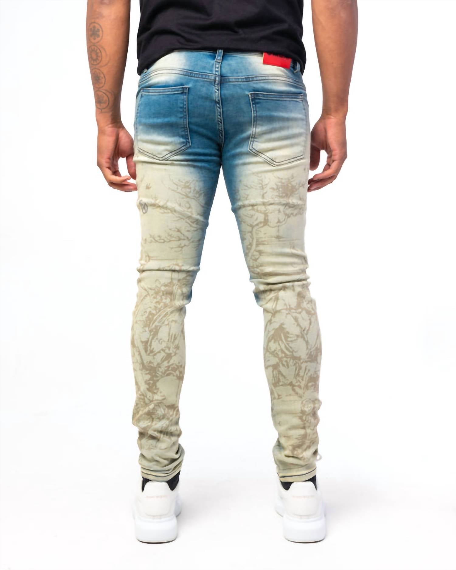 Gala - Prophetic Printed Denim Jeans