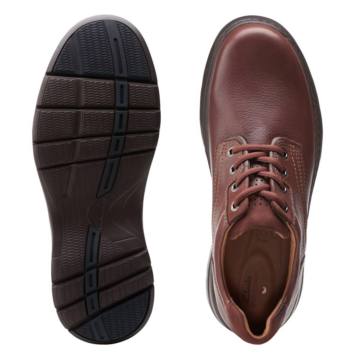 Clarks - Men's Un Brawley Pace Leather Shoes