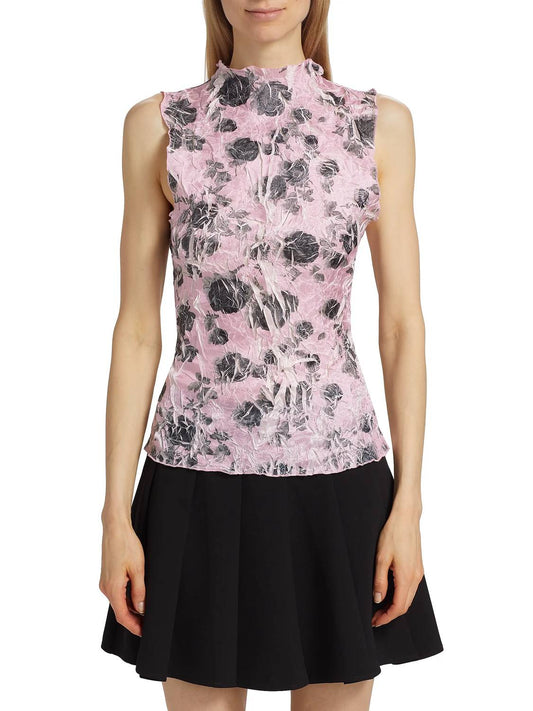 Ganni - Shibori Pleat Top