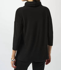 Joseph Ribkoff - Mock Neck 3/4 Sleeves Tunic Top