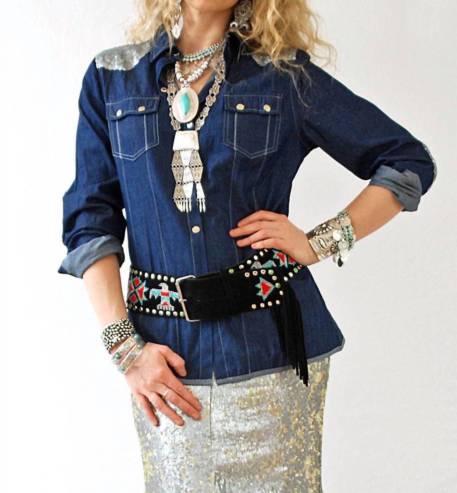 Tasha Polizzi - Roxy Denim Shirt
