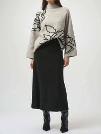 Joseph Ribkoff - Solenne Sweater Knit Floral Print Pullover
