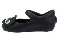 Mini Melissa Girls Ultragirl Ii Sandals in black pink - kids' sandal - detail view