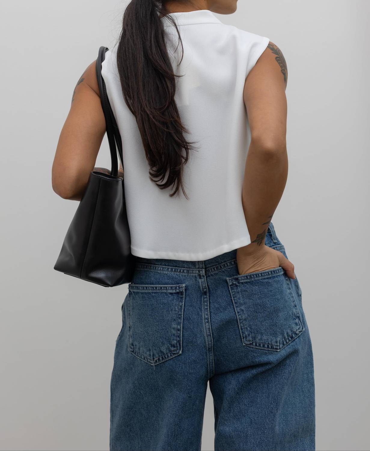 Collective - Pleated Drawstring Jeans