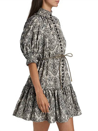 Zimmermann - Wylie Lantern Cotton Mini Dress