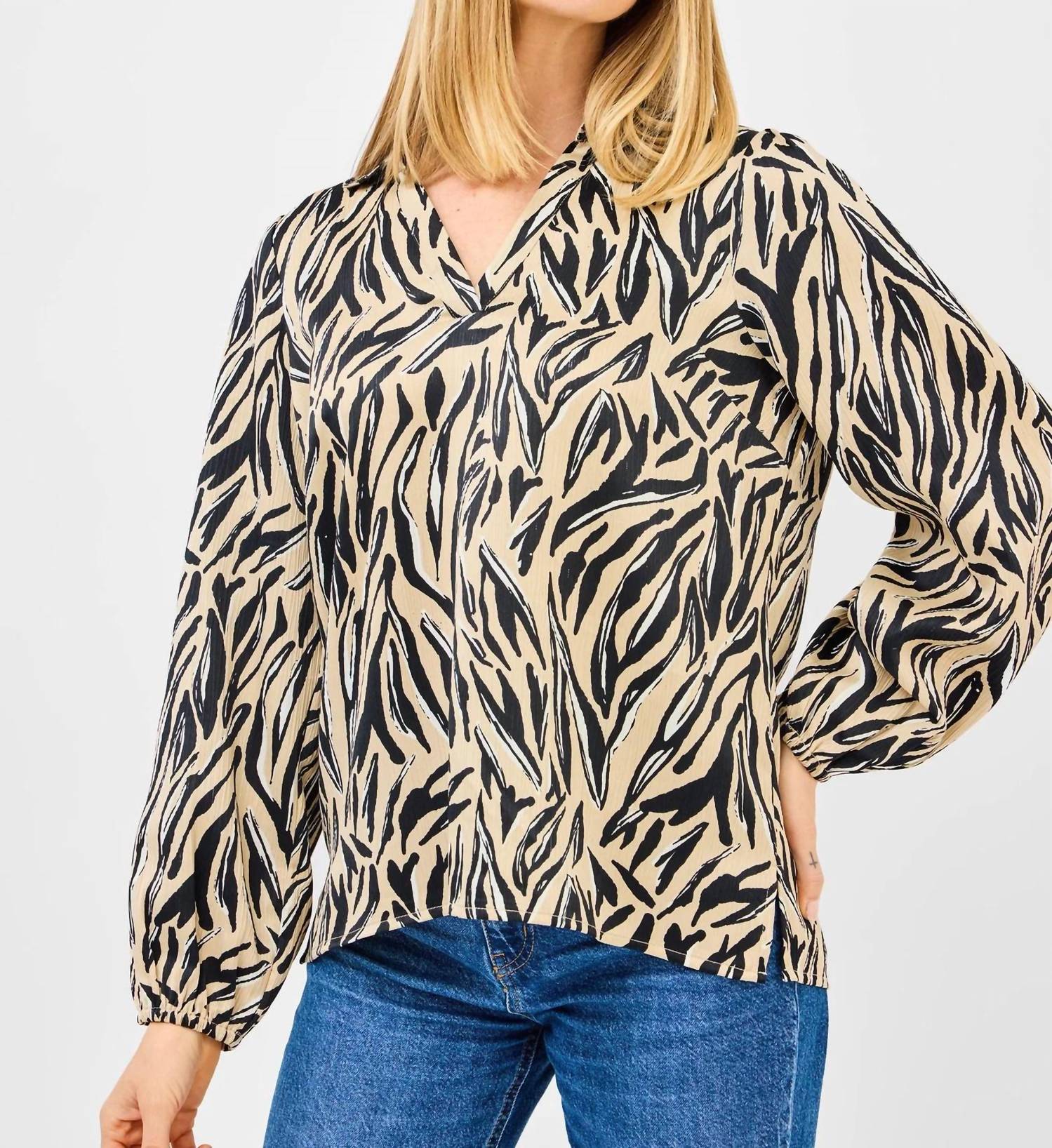 Mary Square - Kayla City Limits Long Sleeve Top