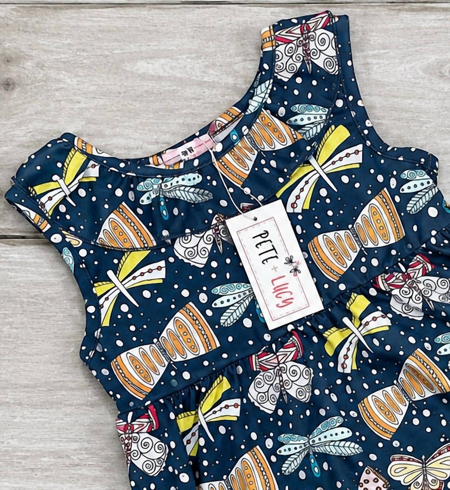 Pete + Lucy - Girls Butterfly Capri Set