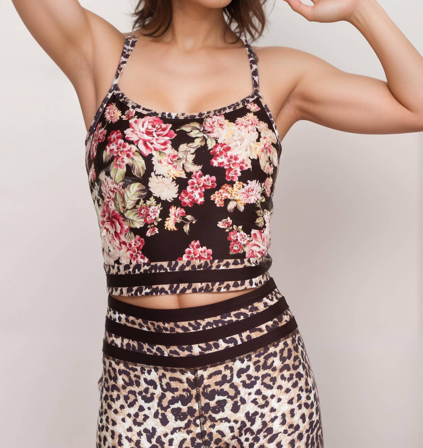 Johnny Was - Vintage Rose Bee Active Cami Sports Bra