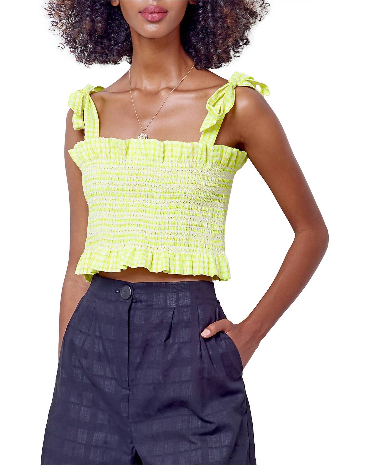 OLIVE CROP TOP