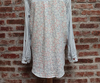 Multiples - Sequin Pocket Long Sleeve Button Shirt