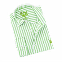 Eight X - Men's Stanford Stripe Frog Linen Shirt