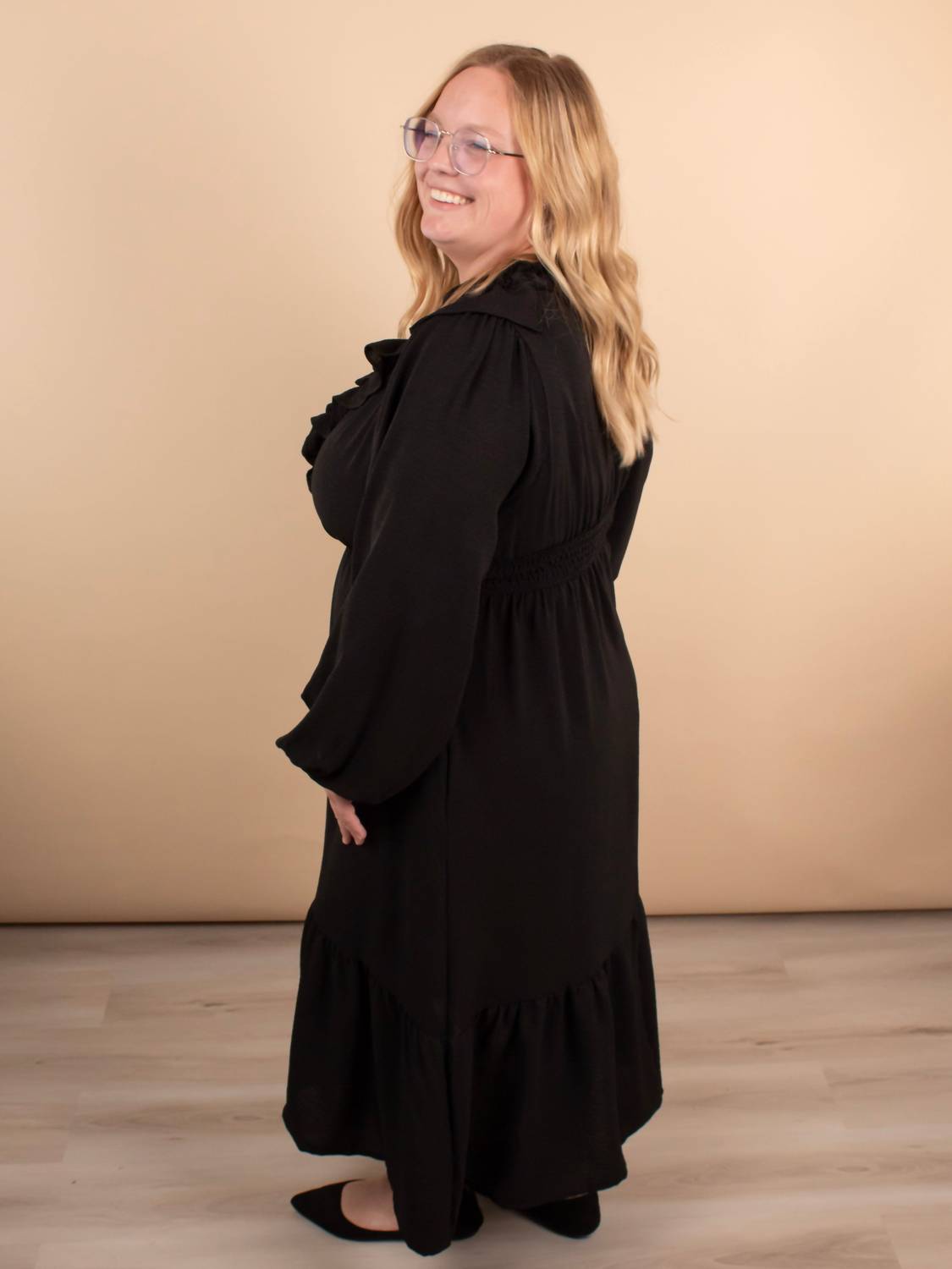 Haptics - Warm Welcome V-neck Midi Dress