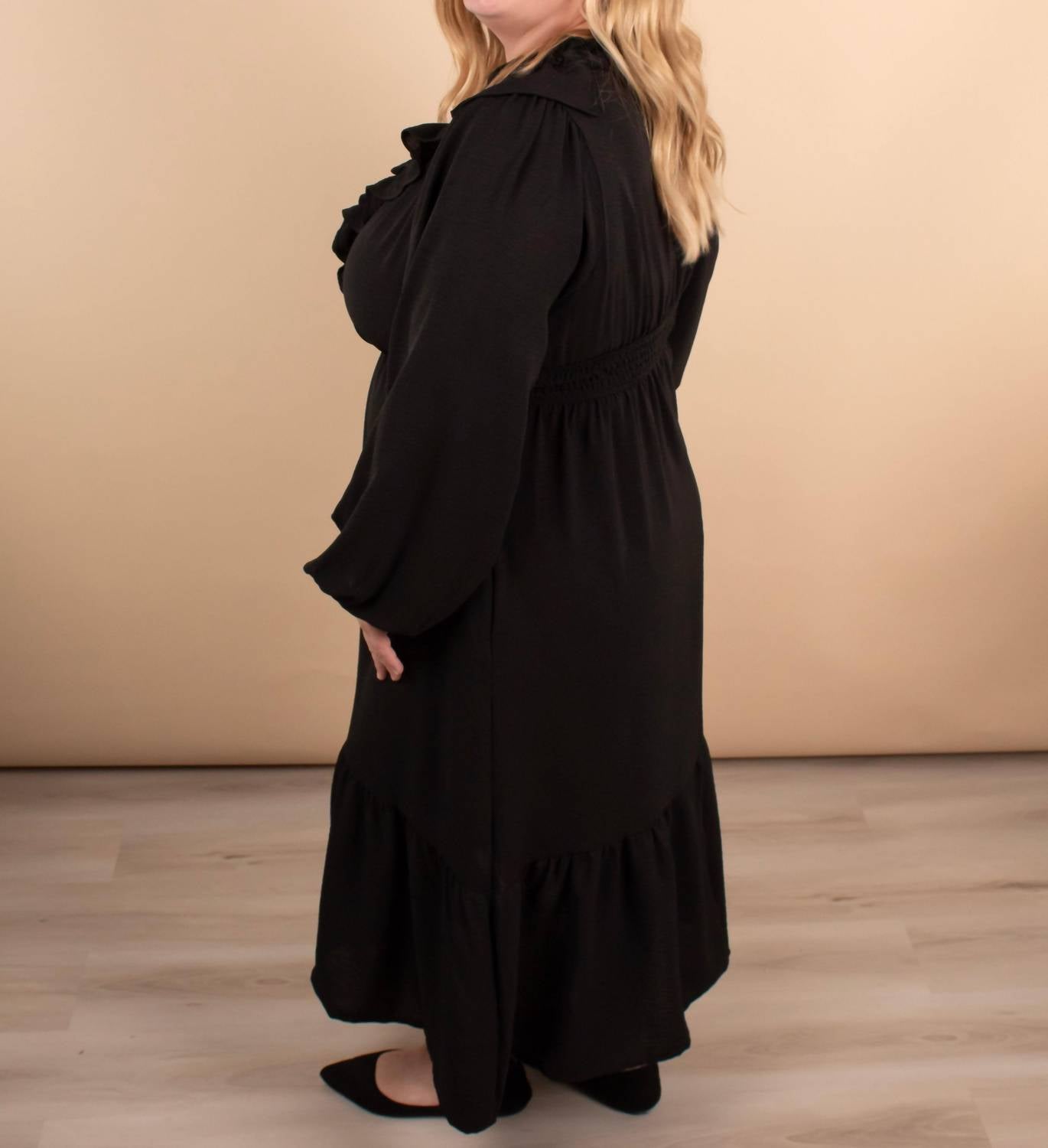 Haptics - Warm Welcome V-neck Midi Dress