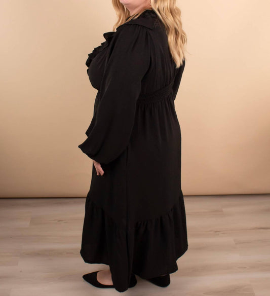 Haptics - Warm Welcome V-neck Midi Dress