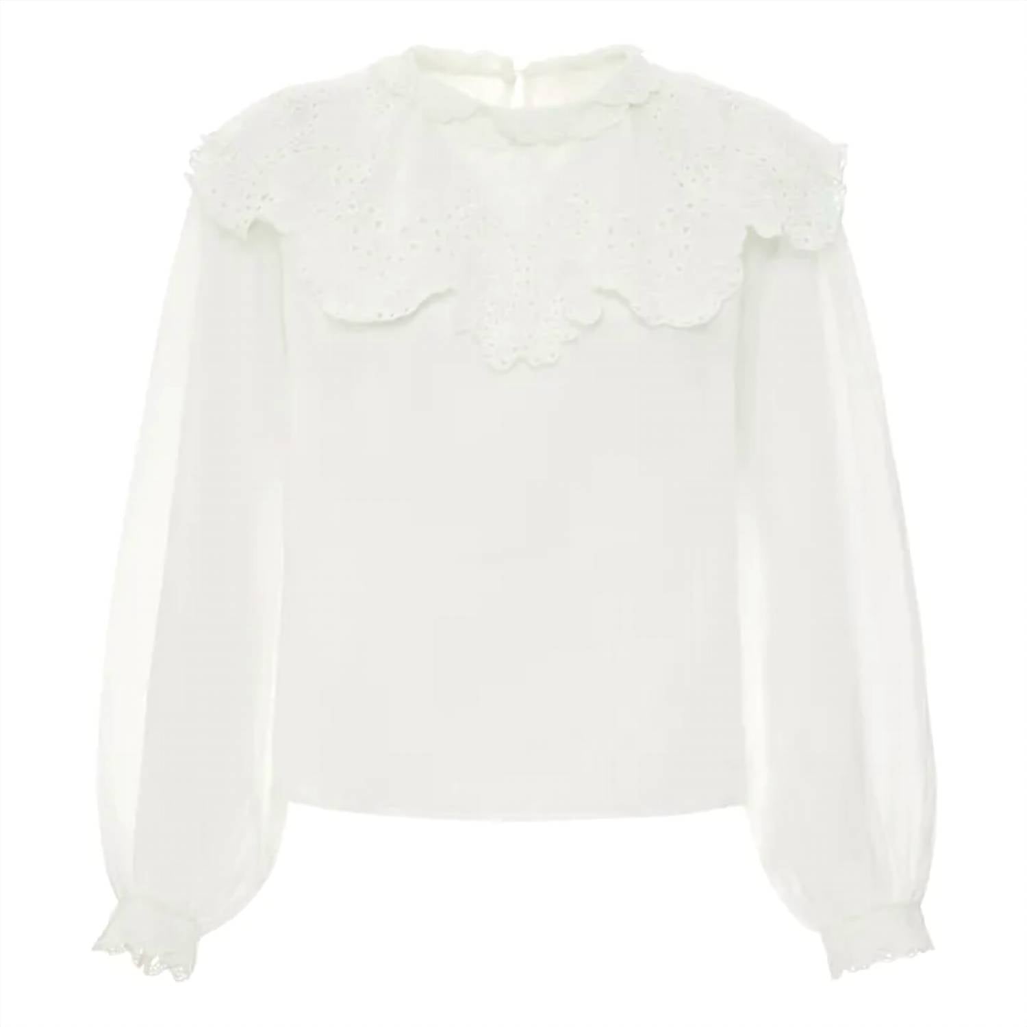 Fashionhaus - Noelle Lace Bib Blouse