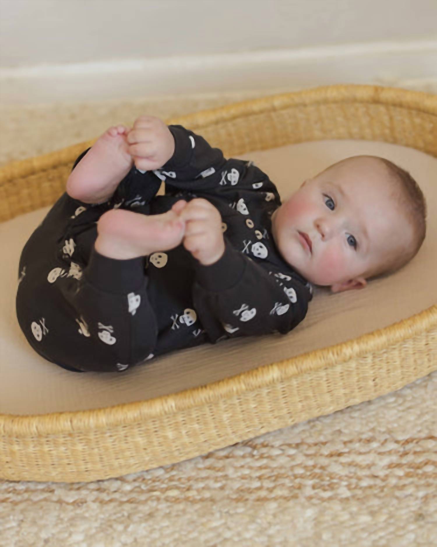 Quincy Mae Relaxed Fleece Jumpsuit in crossbones - kids' item