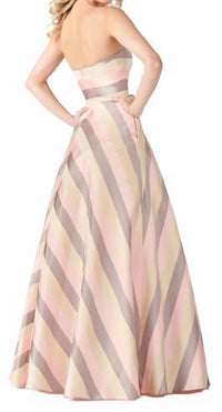 Colette By Mon Cheri - Strapless satin ballgown