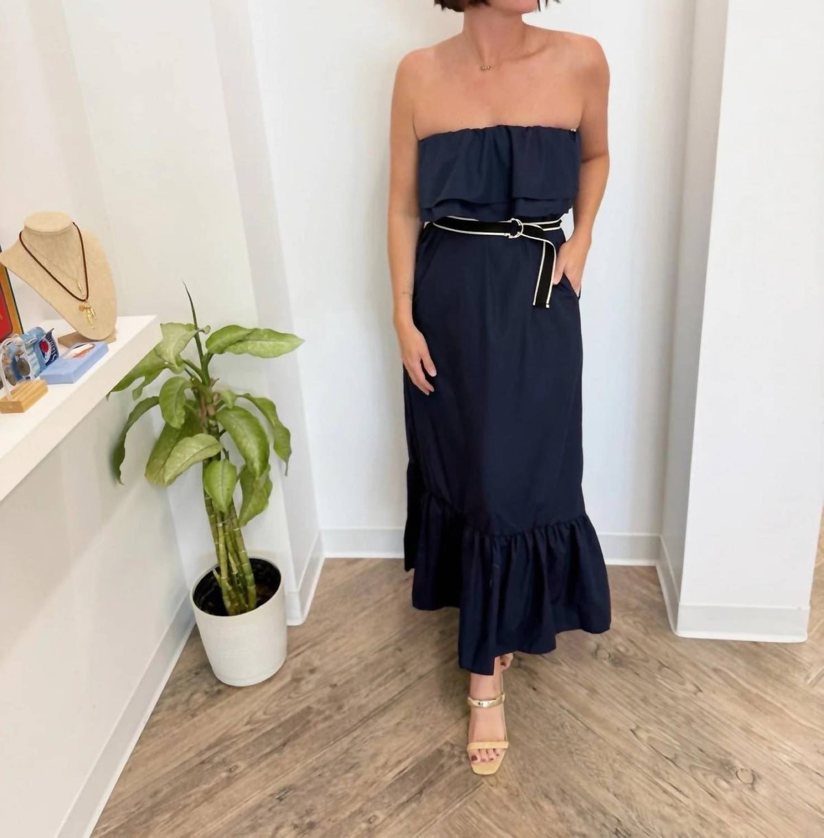 Bishop + Young - Como Strapless Midi Dress
