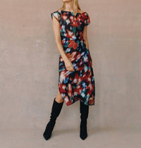 Bella Dahl - Boat Neck Cap Sleeve Midi Dress