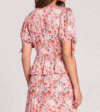 Saltwater Luxe - Floral Button Up Sweetheart Top