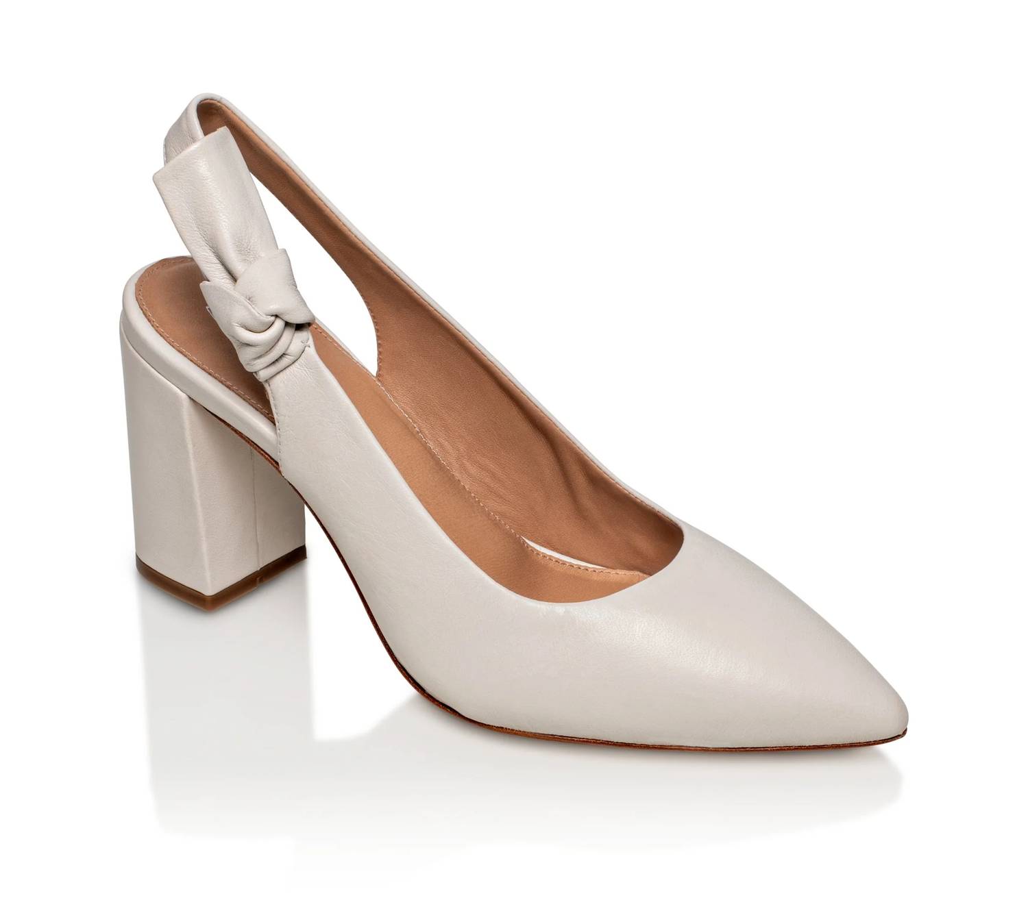 Joan Oloff - Women's Daphne Leather Slingback Pump