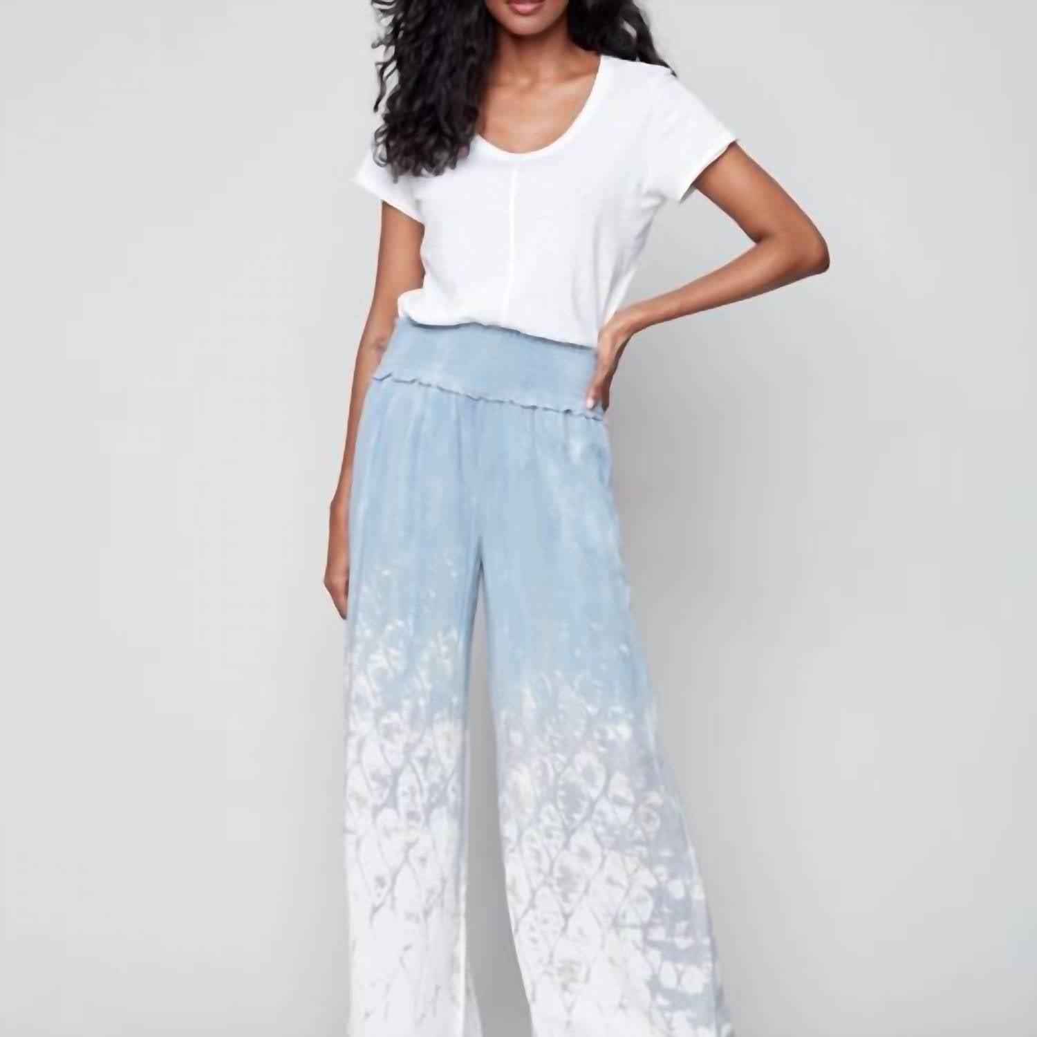Charlie B - High Rise Wide Leg Pant