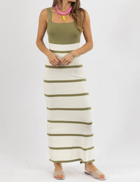 Lalavon - Nora Knit Maxi Dress