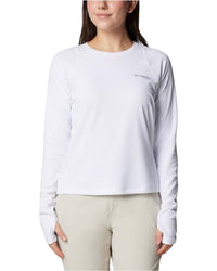 Columbia Summit Valley Long Sleeve Crewneck Tee in white - women's long sleeve top