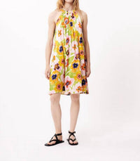 FRNCH Women's Alisier Woven Dress in spicy garden cream - women's dress